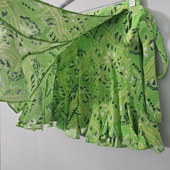 Rhode Green Willow Mini Skirt in Lime Diamond Stitch NWT - Picture 5 of 12